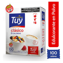 Edulcorante Tuy En Polvo Clásico Equilibrado 100 Sobres