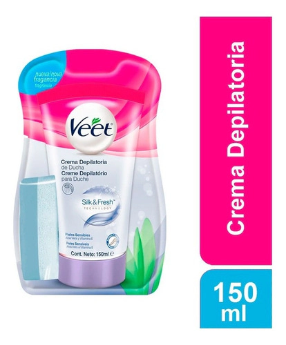 Crema Depilatoria De Ducha Veet Sensitive 150 Ml