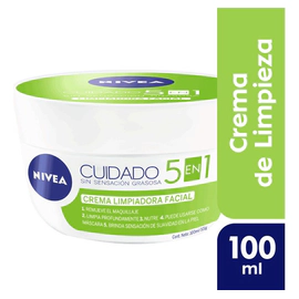 Crema Facial Nivea 5 En 1 Cuidado Limpiadora 100 Ml