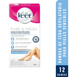 Veet Banda Depilatoria Corporal Piel Sensible X12