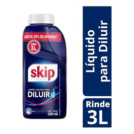 Jabón Líquido Skip X 500 Ml Para Diluir Rinde 3 Lt