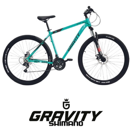 Bicicleta Mountain Bike Gravity Shimano 7v R29 M Verde/Negro