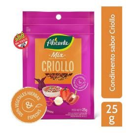 Alicante Mix Criollo X 25 Gr