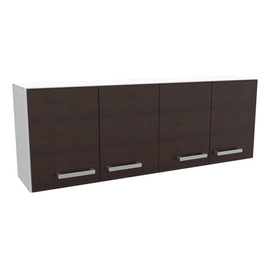 Alacena D/cocina Mosconi Exp 1,40m Mela Blan / Choco Blanco Frente Wengue