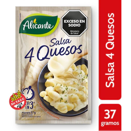 Salsa Alicante 4 Quesos En Polvo 37 Gr