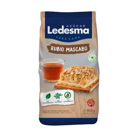 Azúcar Rubia Mascabo Ledesma Paquete 800 Grs