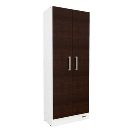 Escobero Organizador De Limpieza 1,80m 2 puertas Blanco/choco