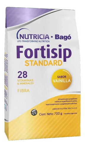 Fortisip Standard Nutricia Bago Sabor Vainilla Pouch 700 Gr
