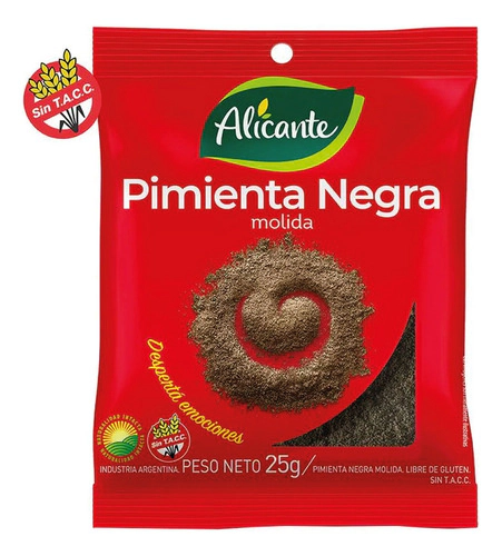 Alicante Pimienta Negra Molida X 25 Gr