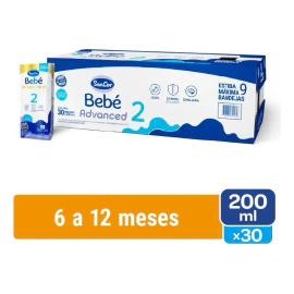 Sancor Bebé 2 Advanced - 200ml X 30 Unidades - Nueva Fórmula