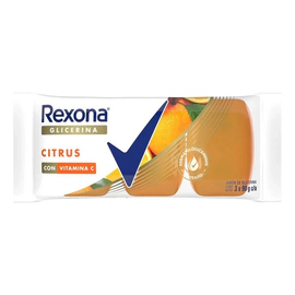 Jabon Rexona En Barra De Glicerina Citrus 3 Un 90 Gr