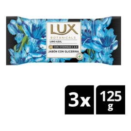 Jabón En Barra Lux Lirio Azul X3 Multipack 120 G