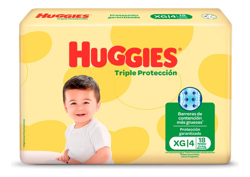 Pañales Huggies Triple Protección Xg Extra Grande (xg) Sin Género