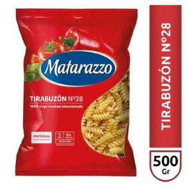 Fideos Matarazzo Tirabuzón N°28 500 Gr