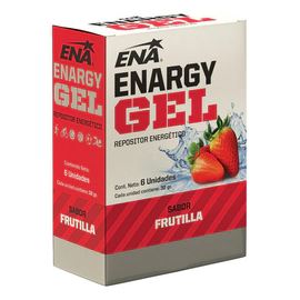 Ena Enargy Gel Sin Cafeina Sabor Frutilla Caja 6 Un