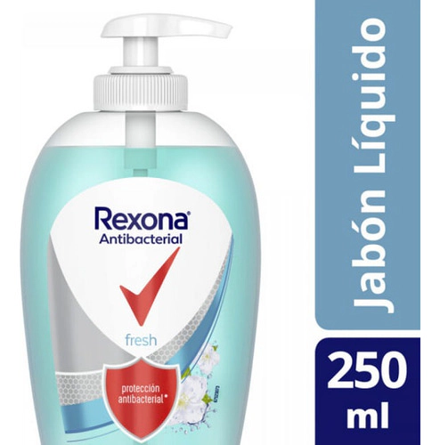 Jabon Liquido Antibacterial Rexona Fresh X250ml