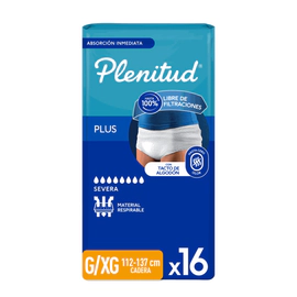 Plenitud Protect Plus Ropa Interior Desechable G/XG P/M x 16 un