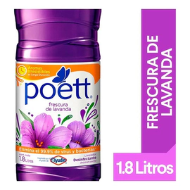 Limpiador Liquido Poett Multi Espacios Aroma Lavanda 1,8 Lt