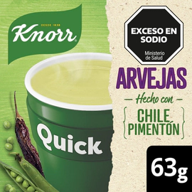 Sopa Instantanea Quick Knorr Arvejas Con Chile Pimenton 5un
