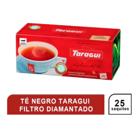 Te Negro En Saquitos Taragui Filtro Diamantado X 25 Saquitos