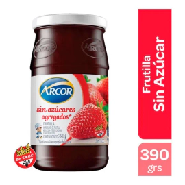 Mermelada Arcor De Frutilla Sin Azucar Agregada X 390 Gr