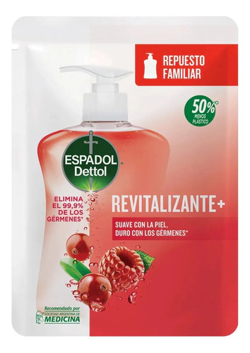 Jabon Liquido Espadol Revitalizante Doypack 500 Ml