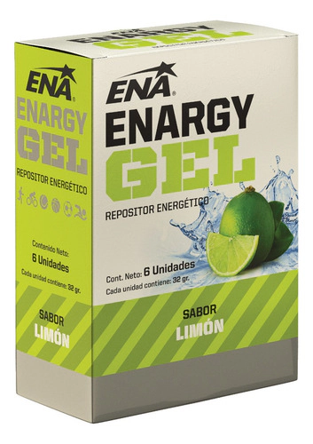Ena Enargy Gel Sin Cafeina Sabor Limon Caja 6 Un