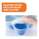 Chicco Cubetera Silicona 4 Porciones Redonda Celeste