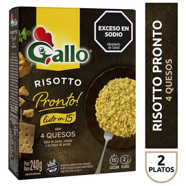 Arroz Gallo Risotto 4 Quesos 240 Gr