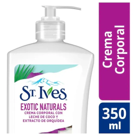 Crema Para Cuerpo St. Ives Exotic Naturals En Dosificador 350ml