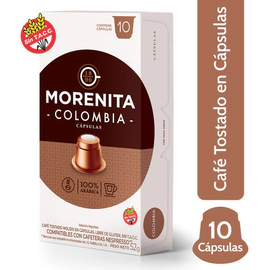 Café En Cápsulas La Morenita Espresso Colombia 10 Capsulas
