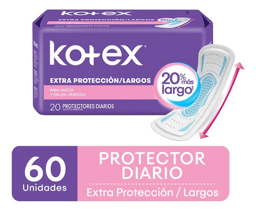 Kotex Protector Diario Protector Diario Largo 60 Un
