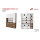 Aparador De Cocina 1,20 mts. Mueble Organizador Melamina