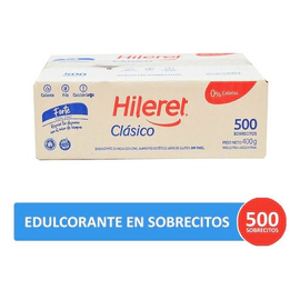 Edulcorante Hileret Clásico En Sobres 500 Un