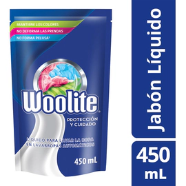 Jabón Líquido Ropa Todos Los Días Repuesto Woolite 450 Ml
