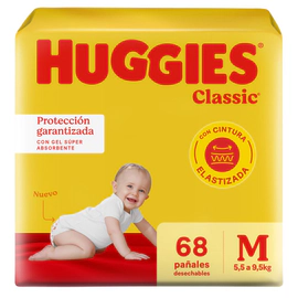 Pañales Huggies Classic Triple Protección M G XG XXG XXXG