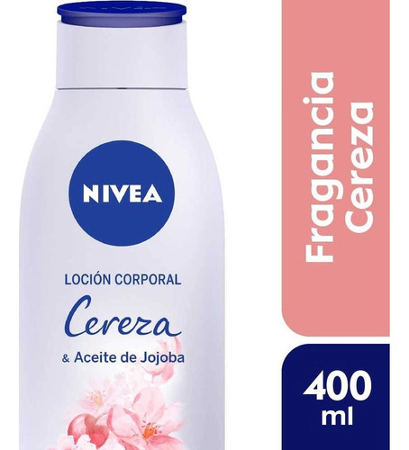 Locion Corporal Nivea Cereza Y Aceite De Jojoba 400 Ml
