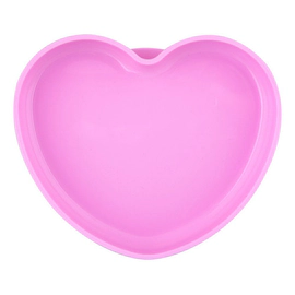 Plato Silicona Corazon Con Ventosa Chicco Rosa 9m+ Rosa Easy Menu Silicona