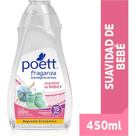 Perfume Poett Ropa Fraganza Suavidad Bebe Repuesto 450 Ml