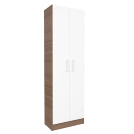 Despensero Multiuso Mueble De Cocina 1,80 Mts. Mosconi Carvalho Mezzo/Blanco