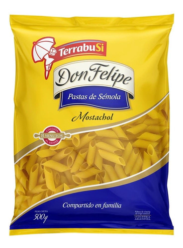 Don Felipe Fideos De Semola Mostachol X 500 Gr
