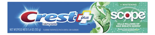 Pasta Dental Crest Scope Minty Fresh 150 Gr