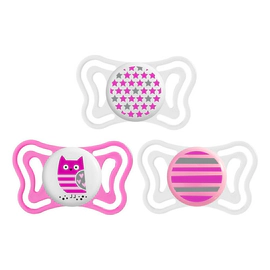 Chupete Chicco Silicona Physio Light 6-16m Niña Rosa