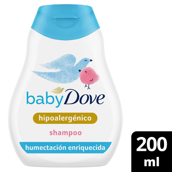 Shampoo Humectación Baby Dove Enriquecida Sin Lágrimas 200 ml