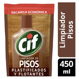 Limpiador Cif Pisos Plastificados Flotantes Doypack X 450 Ml