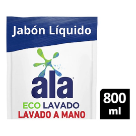 Jabón Liquido Lavado A Mano Ala Ecolavado 800 Ml