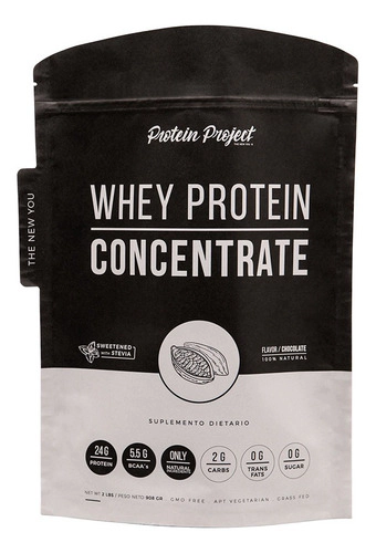 Proteina Protein Project Whey Natural Concentrate Choco 2 Lb