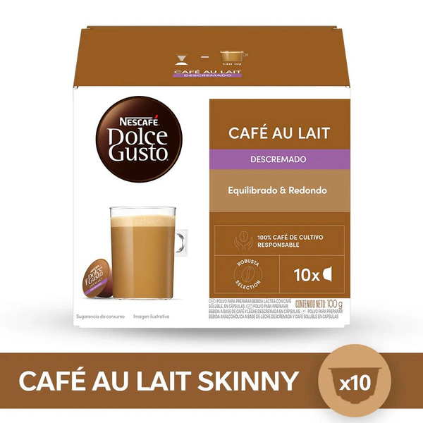 Cápsulas Café Au Lait Skinny NESCAFÉ® Dolce Gusto® x10