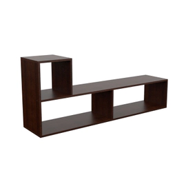 Mueble Rack Tv Led Mosconi Módulo L Combinable Living Wengue