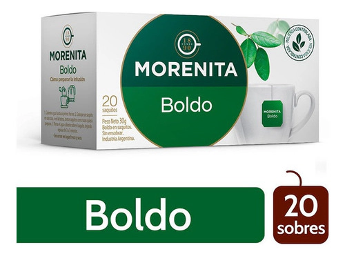 Te Morenita En Saquitos Hierbas Boldo 20 Saquitos
